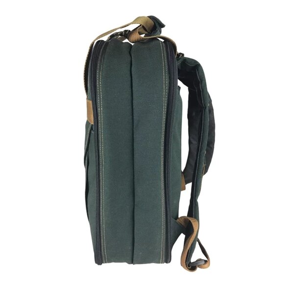 Harry & David Unisex Adults Green‎ Brown Insulated Picnic Backpack Service For 3 - Picture 2 of 10